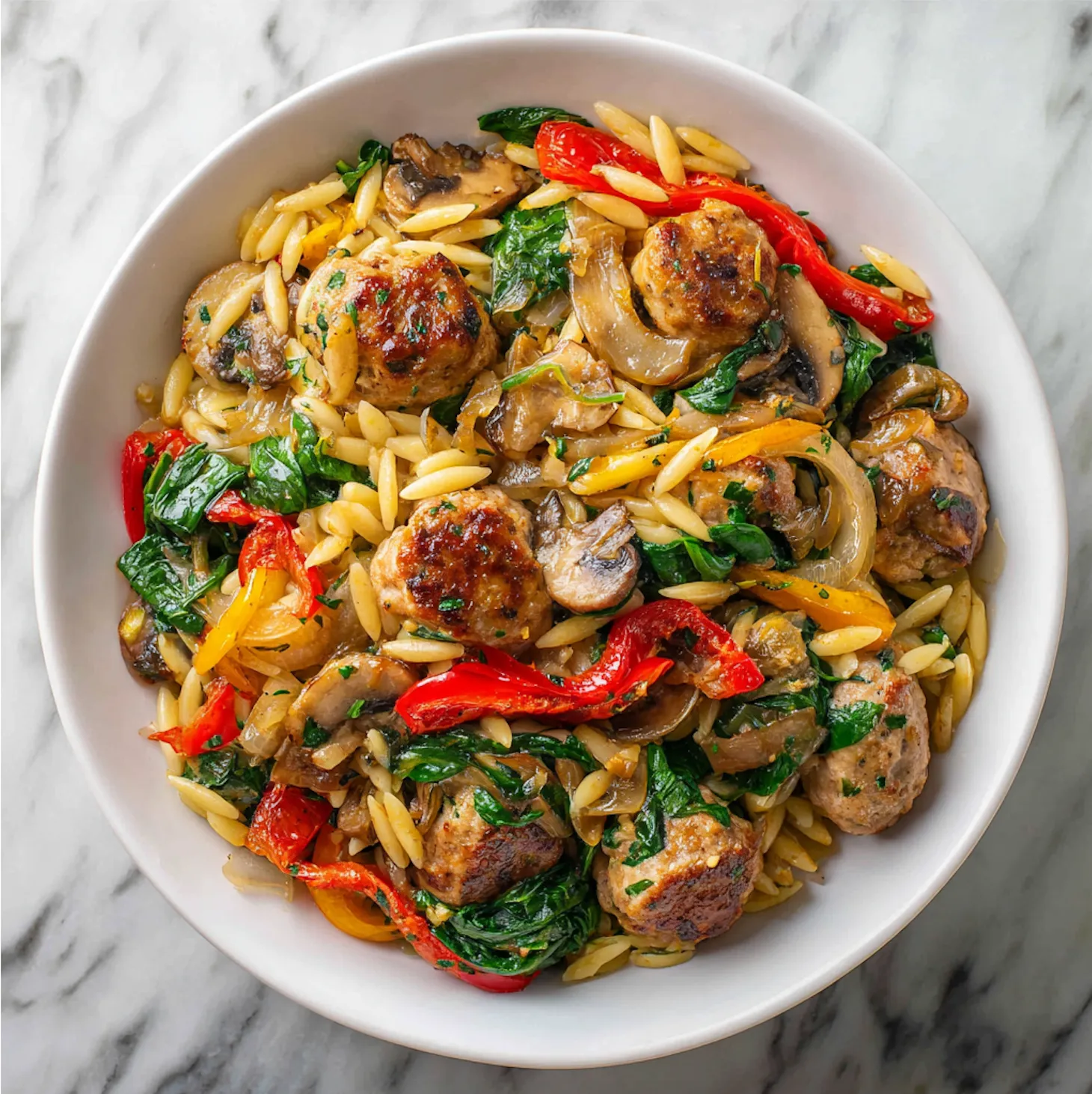 Turkey Sausage & Orzo
